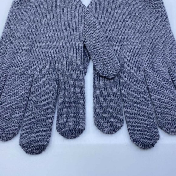 New Louis Vuitton 100% Wool Gray Horizon Gloves - Picture 4 of 9